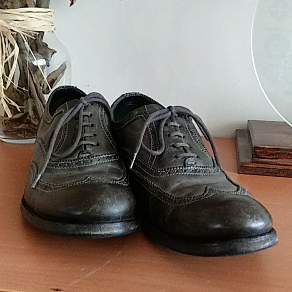 n.d.c. Gray Leather Loafers